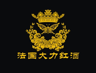 曾翼的法國(guó)大力紅酒logo設(shè)計(jì)