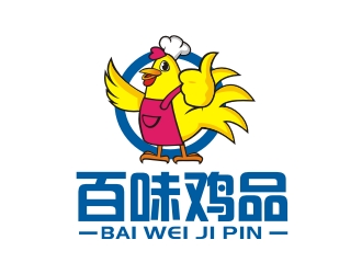 曾翼的她他啃雞 卡通logo設計logo設計