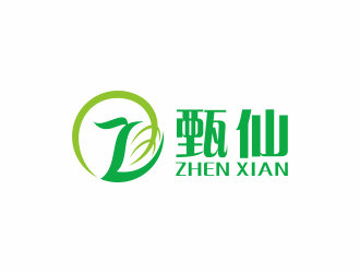 何嘉健的甄仙茶葉品牌logo設(shè)計