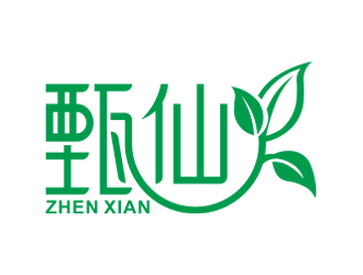 劉小勇的甄仙茶葉品牌logo設(shè)計