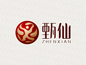 文大為的甄仙茶葉品牌logo設(shè)計