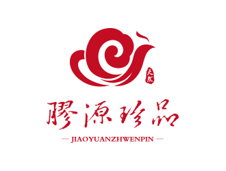 孫金澤的膠源珍品甜品品牌logologo設(shè)計(jì)