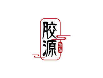 膠源珍品甜品品牌logologo設(shè)計(jì)