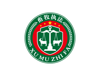 向正軍的執(zhí)法logo徽章logo設計