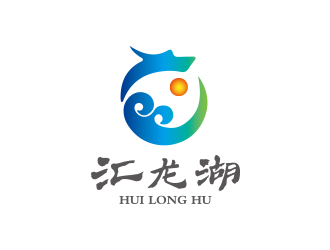 孫金澤的生態(tài)旅游標志-匯龍湖logo設計