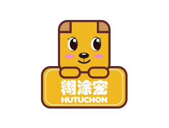 黃安悅的糊涂寵 hutuchonlogo設(shè)計(jì)