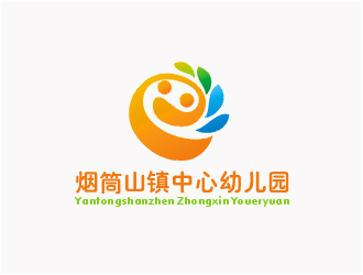 梁俊的磐石市煙筒山鎮(zhèn)中心幼兒園logo設(shè)計(jì)