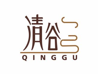 吳志超的清谷芝麻粉印章字體logo設計