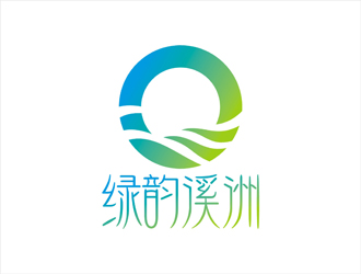 周都響的生態(tài)農(nóng)業(yè)品牌logo 山水元素logo設(shè)計