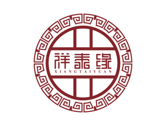 何敏的祥泰緣水餃店logologo設(shè)計