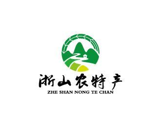 周金進的農特產山水元素logologo設計