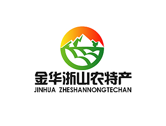 秦曉東的農特產山水元素logologo設計