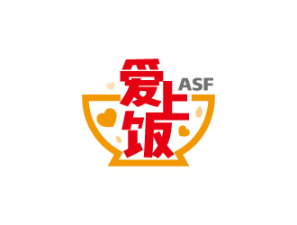 周金進的愛上飯logo設計