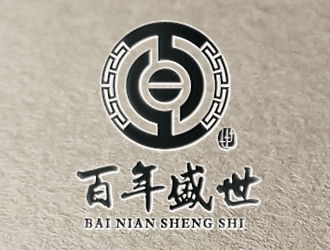 彭波的百年盛世古典家具印章風(fēng)格logologo設(shè)計