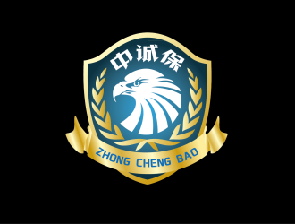 安冬的中誠(chéng)保，圖形對(duì)稱logo設(shè)計(jì)