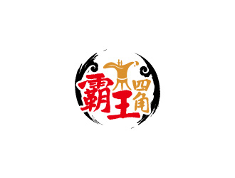 霸王四角白酒logologo設(shè)計(jì)