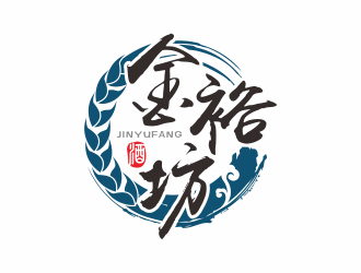 金裕坊白酒商標(biāo)logo設(shè)計(jì)