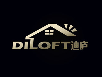 朱兵的迪廬；DILOFT 對稱標志logo設計