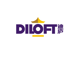 鄭國麟的迪廬；DILOFT 對稱標志logo設計