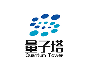 秦曉東的Quantum Tower 量子塔，對稱平衡圖形logo設(shè)計