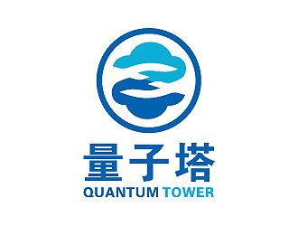 彭波的Quantum Tower 量子塔，對稱平衡圖形logo設(shè)計(jì)