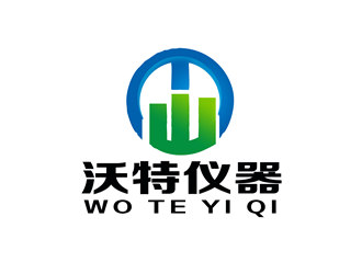 朱兵的沃特儀器（昆山）有限公司logo對稱logo設計