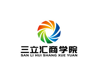 周金進(jìn)的三立匯商學(xué)院對稱logologo設(shè)計