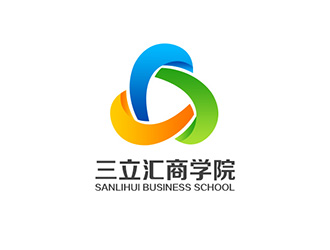 吳曉偉的三立匯商學院對稱logologo設計