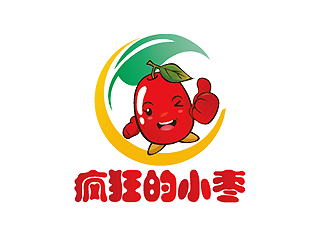 瘋狂的小棗食品卡通設(shè)計(jì)logo設(shè)計(jì)