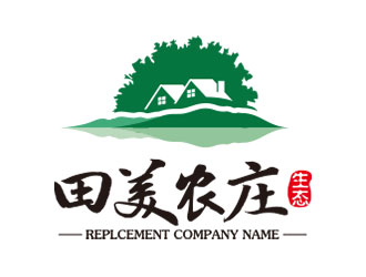 鐘炬的休閑農(nóng)家樂山水logo設計logo設計