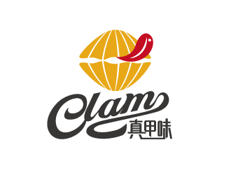 張俊的真甲味可愛食品LOGOlogo設計