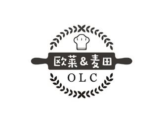 歐萊&麥田烘培店logologo設(shè)計(jì)