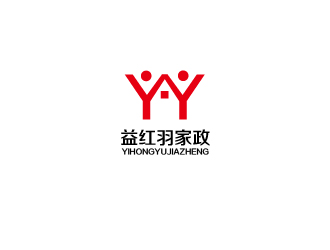 胡廣強(qiáng)的成都益紅羽家政logo設(shè)計(jì)