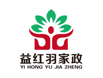 向正軍的成都益紅羽家政logo設計