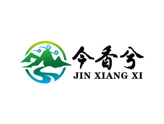 周金進(jìn)的山水元素綠色農(nóng)產(chǎn)品logo設(shè)計(jì)