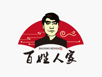 黃安悅的百姓人家特色水餃人物Logo設計logo設計