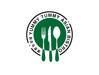 連杰的Yummy Tummy Asian Bistro 食在有意思東南亞餐廳logo設(shè)計(jì)logo設(shè)計(jì)