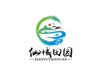 曾翼的仙域田園山水畫logologo設(shè)計