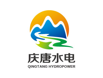 張曉明的山水logo-慶唐水電logo設(shè)計(jì)