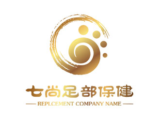 鐘炬的上海七尚足部保健有限公司logo設(shè)計