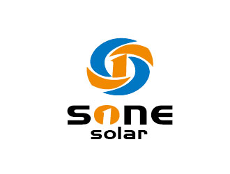 李賀的sone solar太陽能LED燈商標設計logo設計