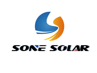 連杰的sone solar太陽能LED燈商標設計logo設計