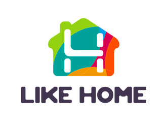 鐘炬的途中 like home民宿品牌logo設(shè)計(jì)logo設(shè)計(jì)