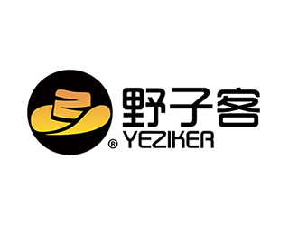 野子客 拼音yeziker零售商標(biāo)設(shè)計(jì)logo設(shè)計(jì)