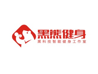 曾翼的黑熊健身logo設計