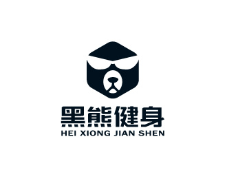 周金進的黑熊健身logo設計