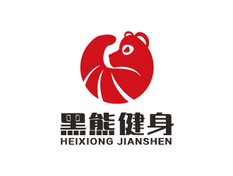 葉美寶的黑熊健身logo設(shè)計(jì)