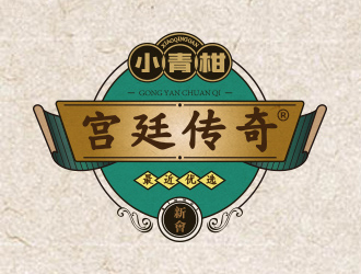 黃安悅的宮廷傳奇茶葉商標(biāo)設(shè)計logo設(shè)計