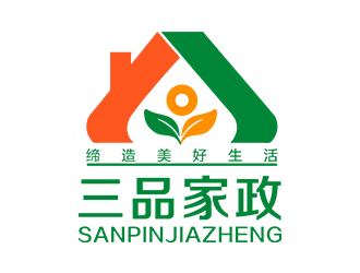 鄭錦尚的三品家政logo設(shè)計