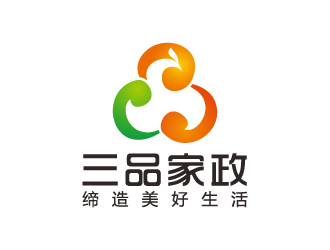 葉美寶的三品家政logo設計